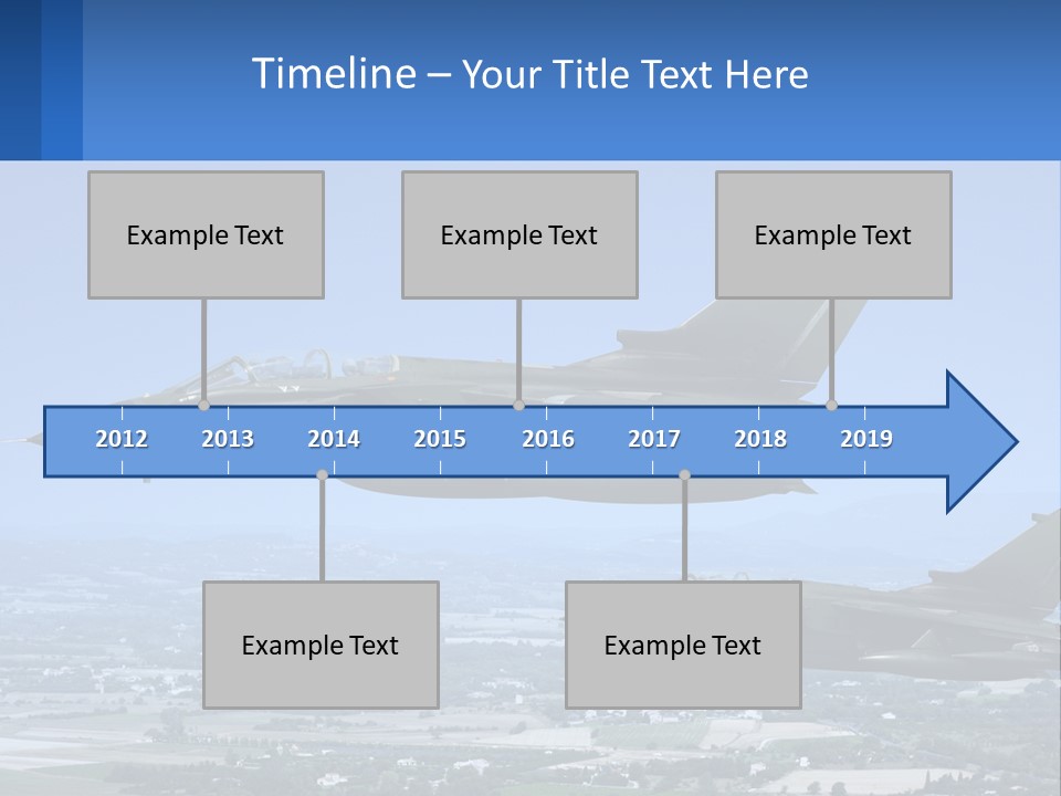 Two Military Jets Flying In The Sky Powerpoint Template PowerPoint Template