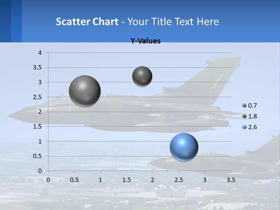 Two Military Jets Flying In The Sky Powerpoint Template PowerPoint Template