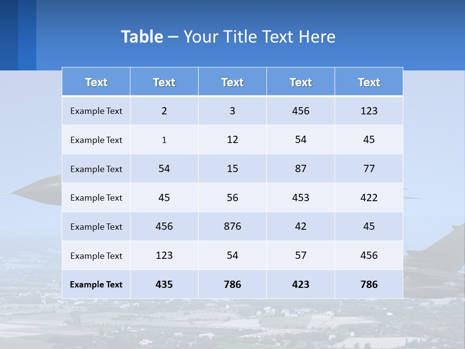 Two Military Jets Flying In The Sky Powerpoint Template PowerPoint Template