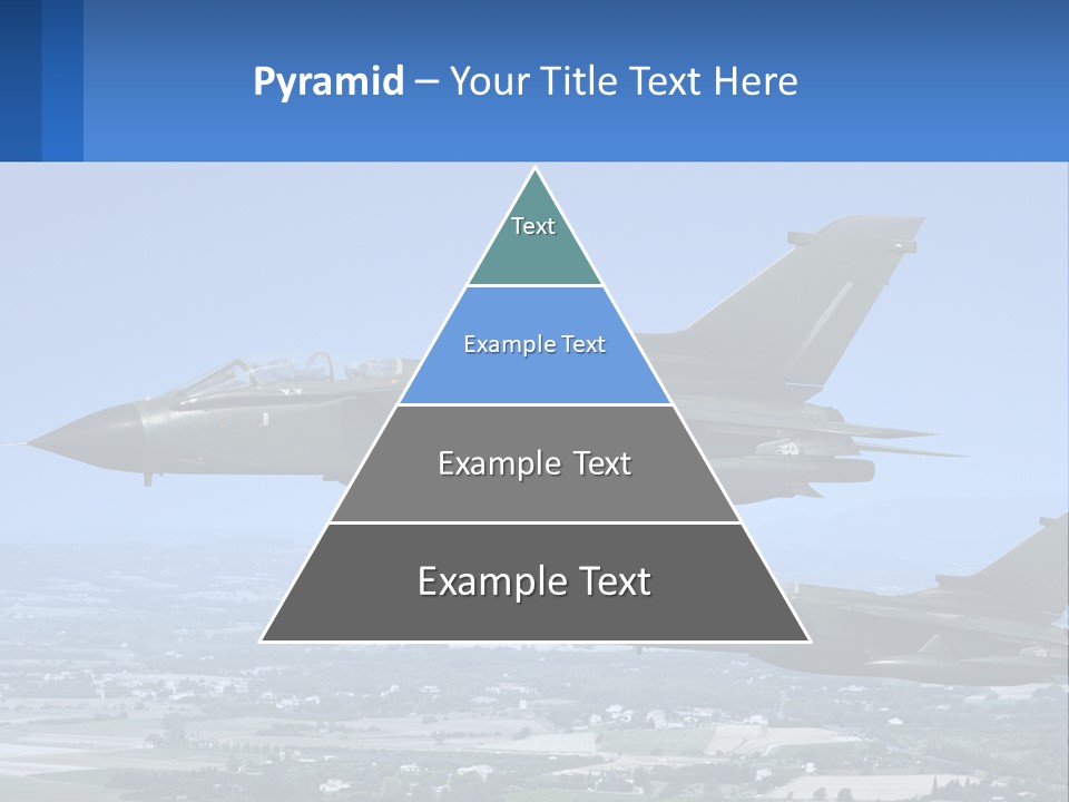 Two Military Jets Flying In The Sky Powerpoint Template PowerPoint Template