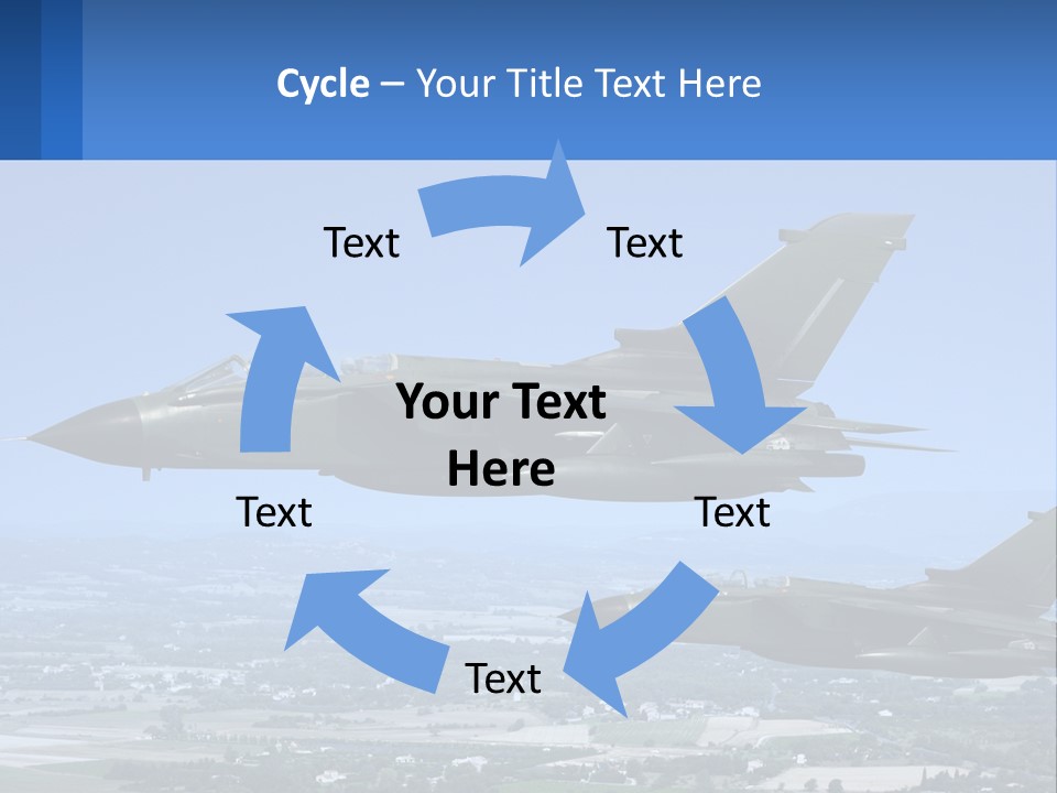 Two Military Jets Flying In The Sky Powerpoint Template PowerPoint Template