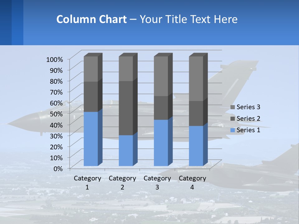 Two Military Jets Flying In The Sky Powerpoint Template PowerPoint Template