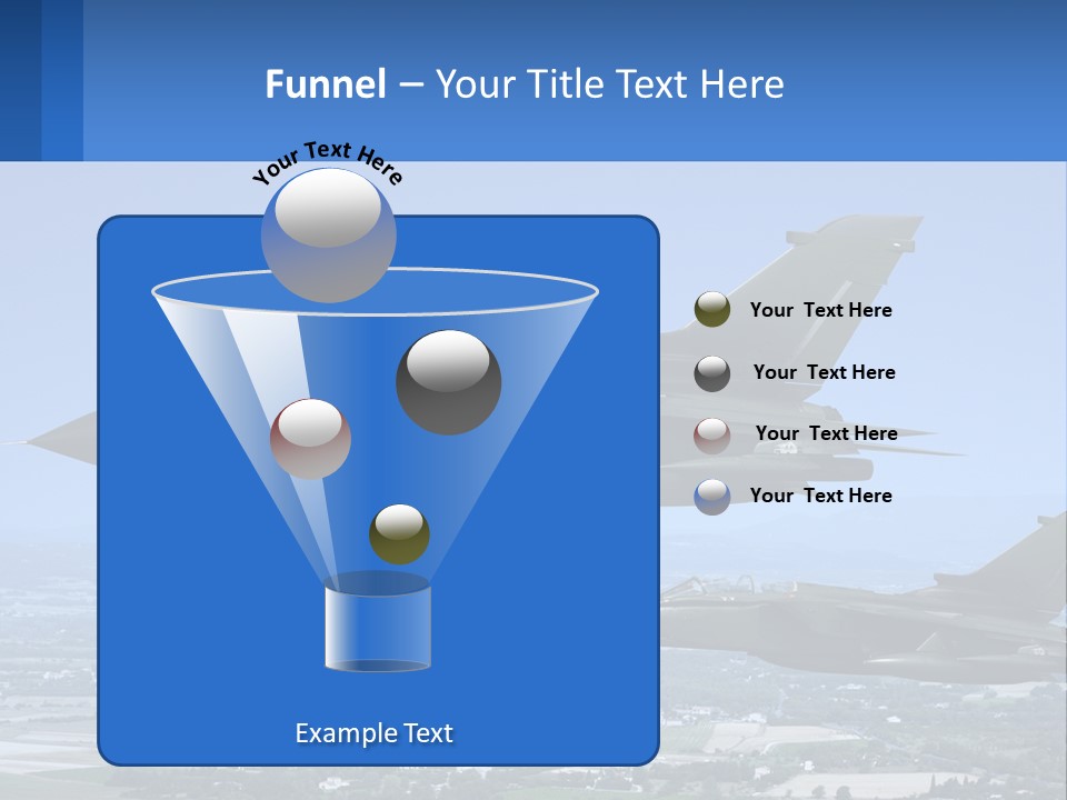 Two Military Jets Flying In The Sky Powerpoint Template PowerPoint Template