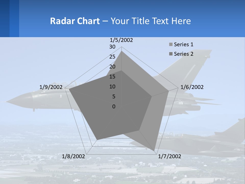 Two Military Jets Flying In The Sky Powerpoint Template PowerPoint Template