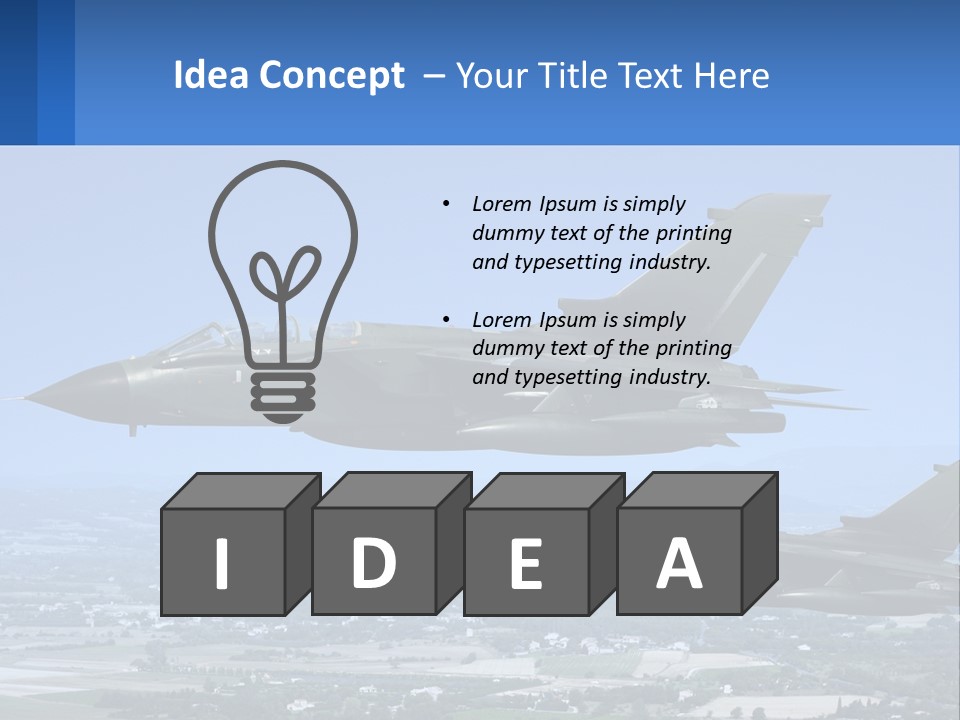 Two Military Jets Flying In The Sky Powerpoint Template PowerPoint Template