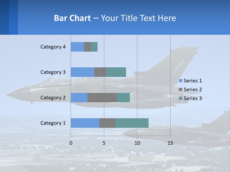 Two Military Jets Flying In The Sky Powerpoint Template PowerPoint Template