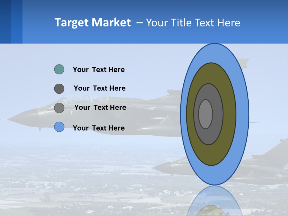 Two Military Jets Flying In The Sky Powerpoint Template PowerPoint Template