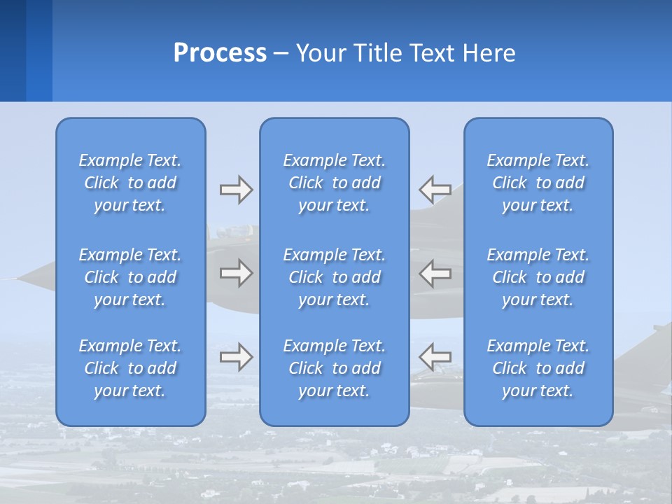 Two Military Jets Flying In The Sky Powerpoint Template PowerPoint Template