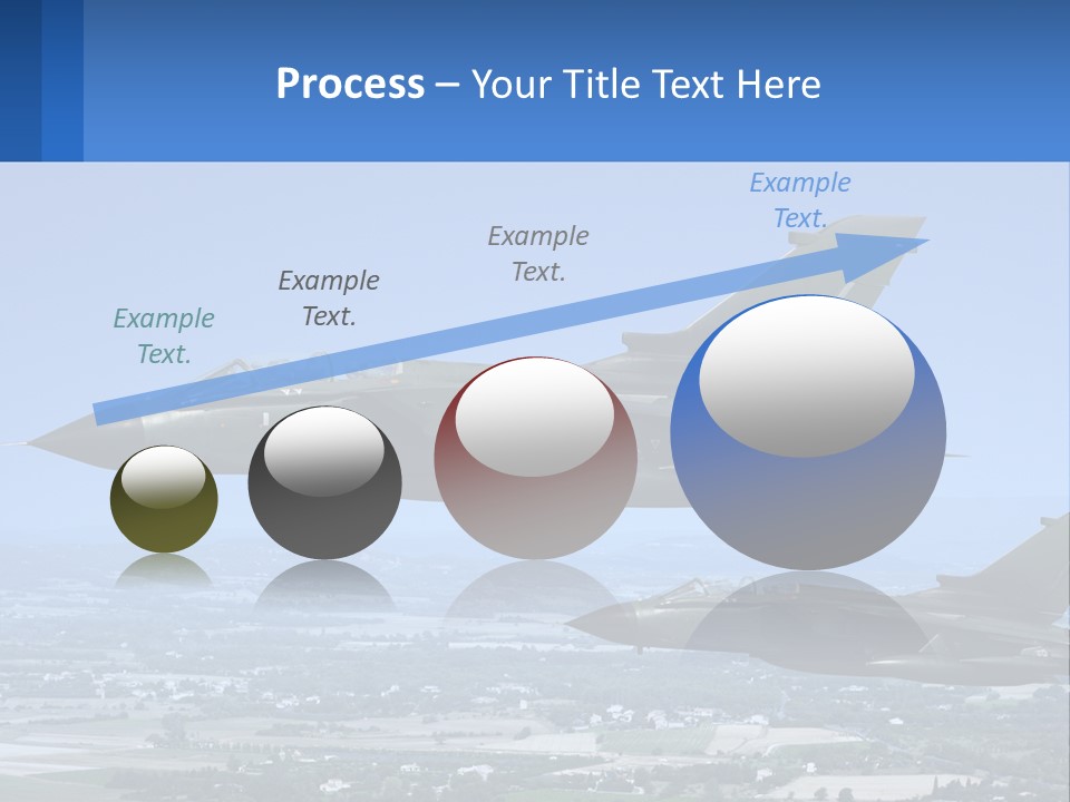Two Military Jets Flying In The Sky Powerpoint Template PowerPoint Template
