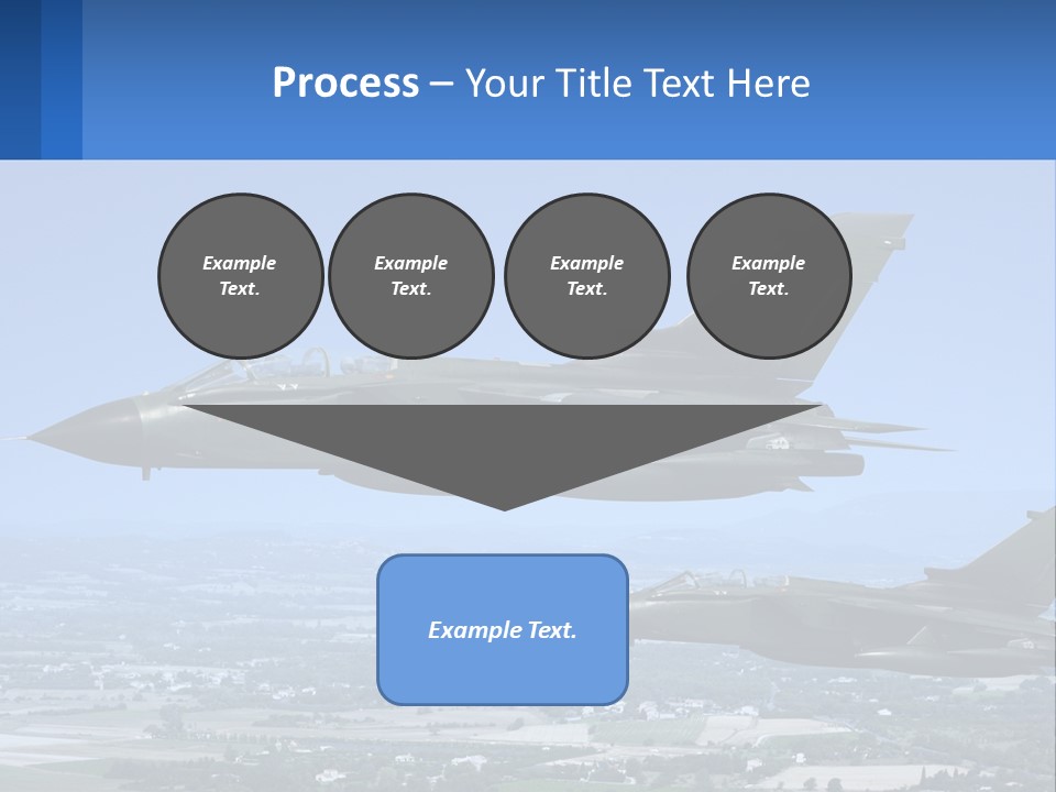 Two Military Jets Flying In The Sky Powerpoint Template PowerPoint Template