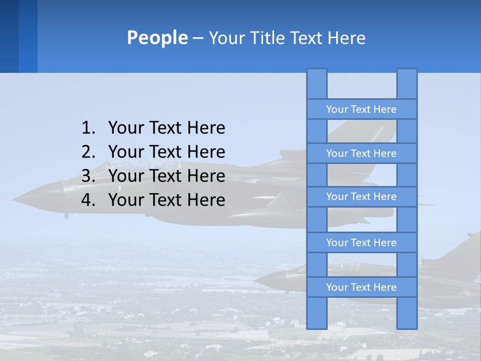 Two Military Jets Flying In The Sky Powerpoint Template PowerPoint Template