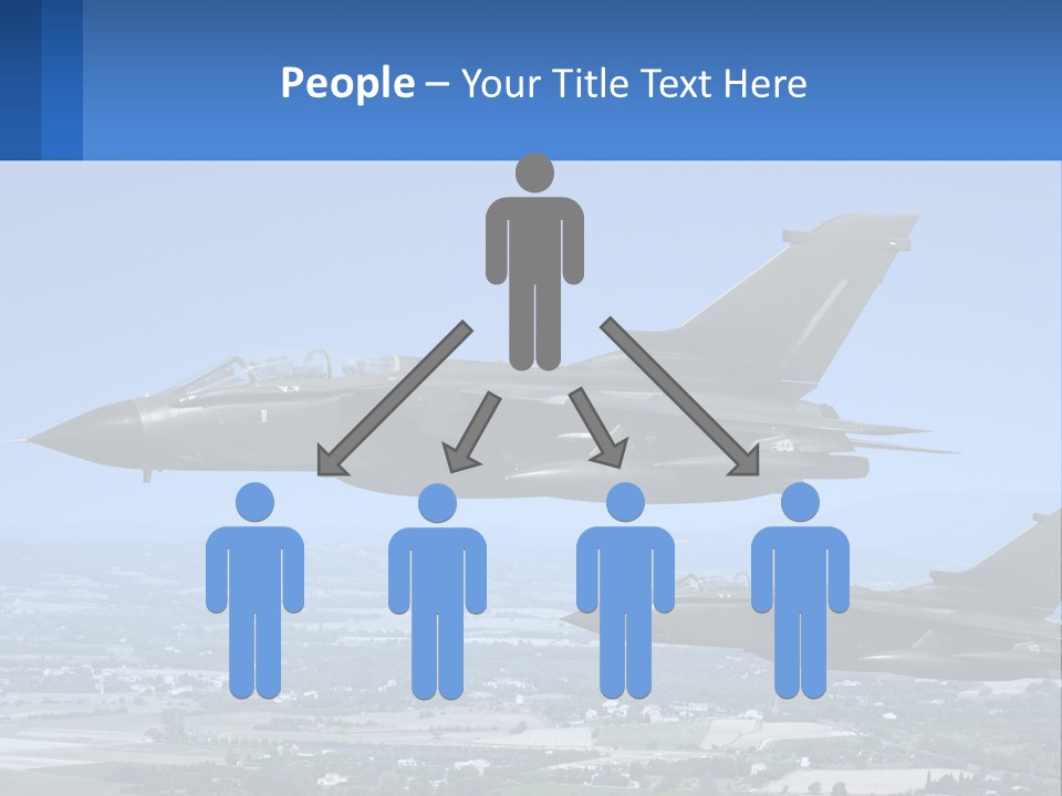 Two Military Jets Flying In The Sky Powerpoint Template PowerPoint Template