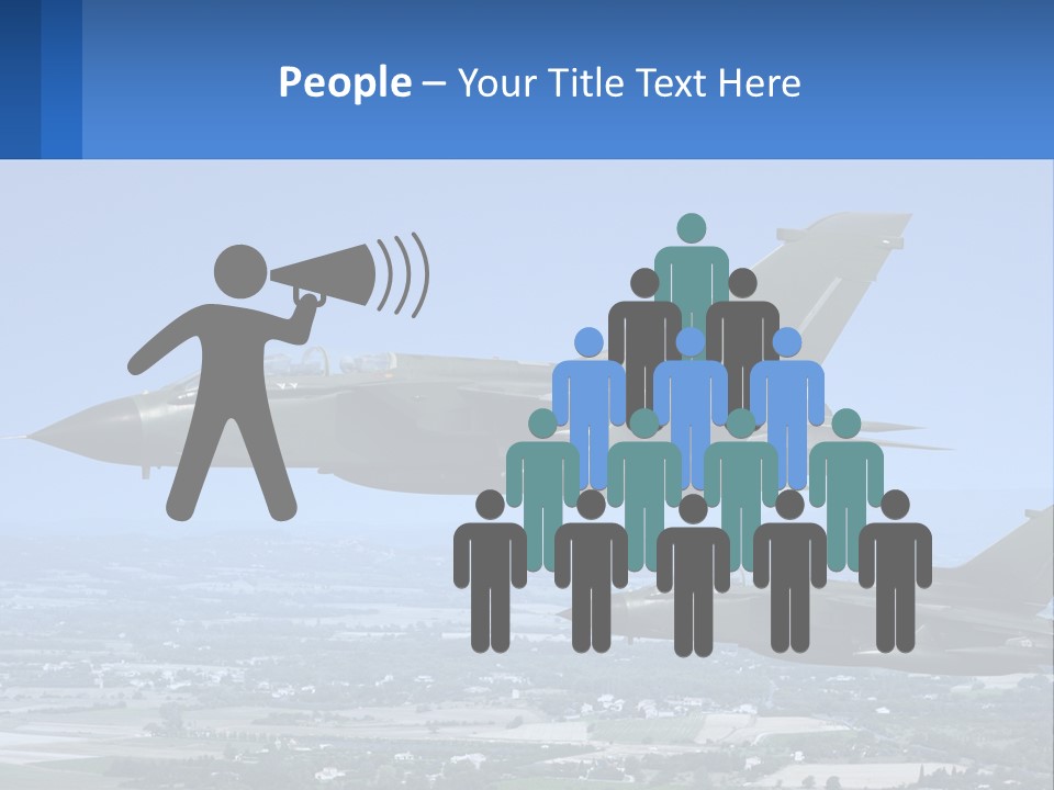 Two Military Jets Flying In The Sky Powerpoint Template PowerPoint Template