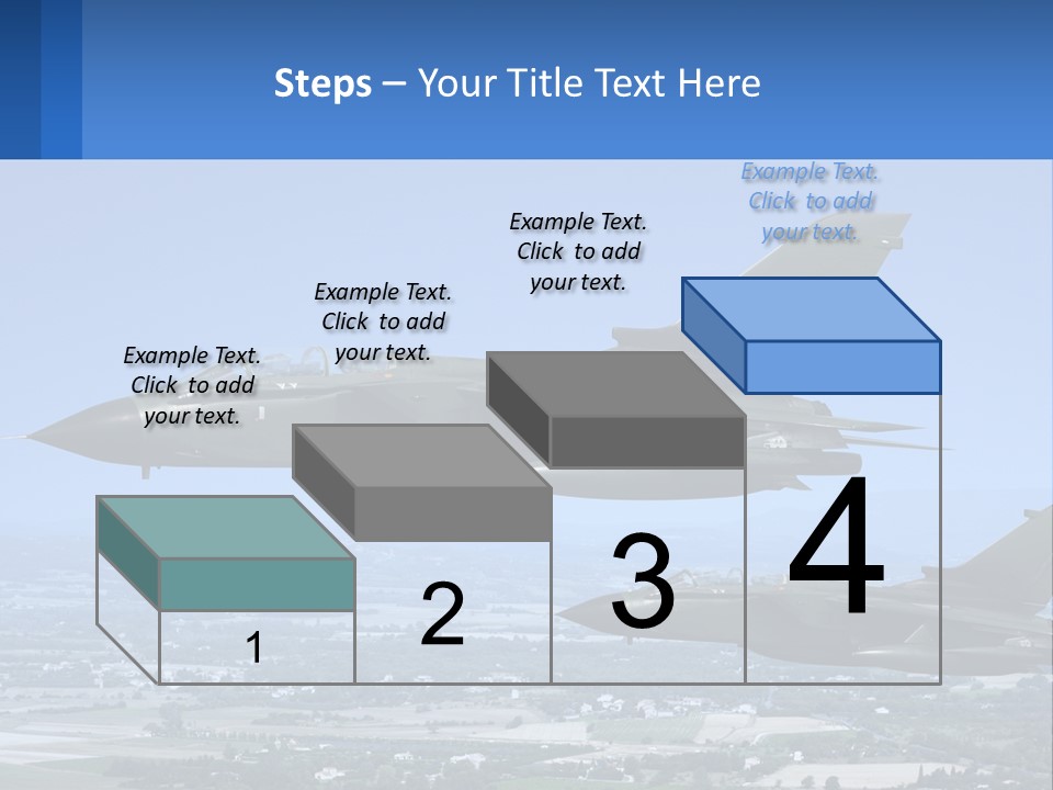 Two Military Jets Flying In The Sky Powerpoint Template PowerPoint Template