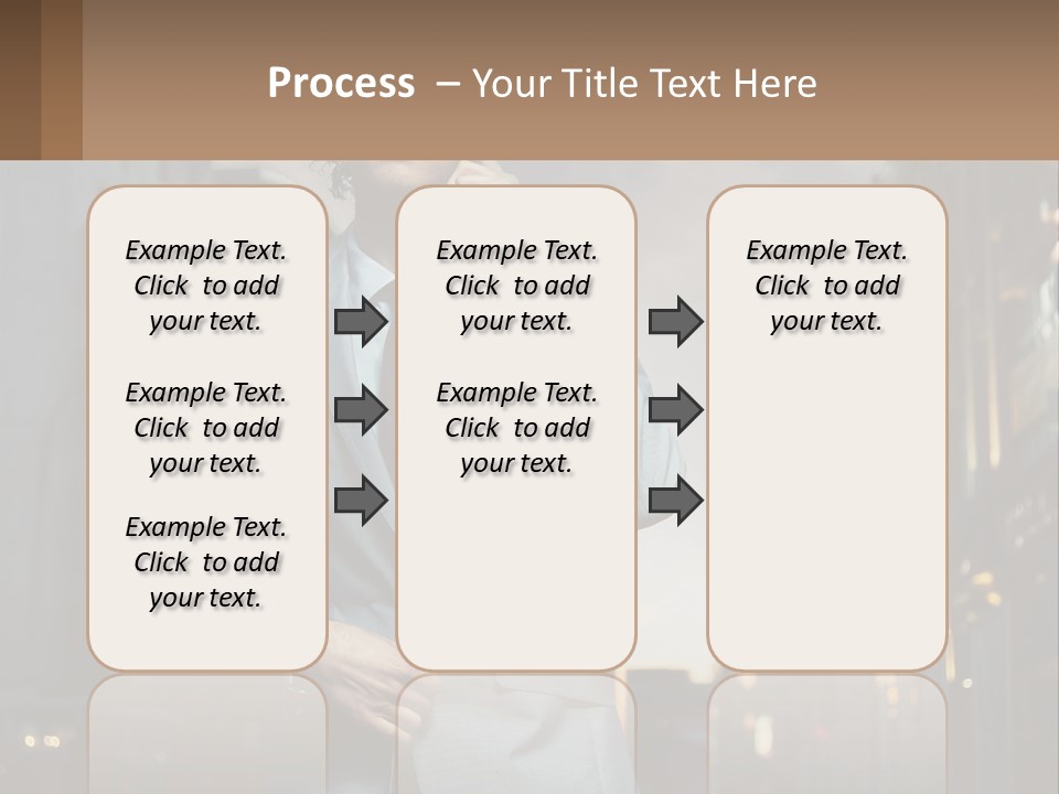 A Man In A Suit Is Talking On A Cell Phone PowerPoint Template