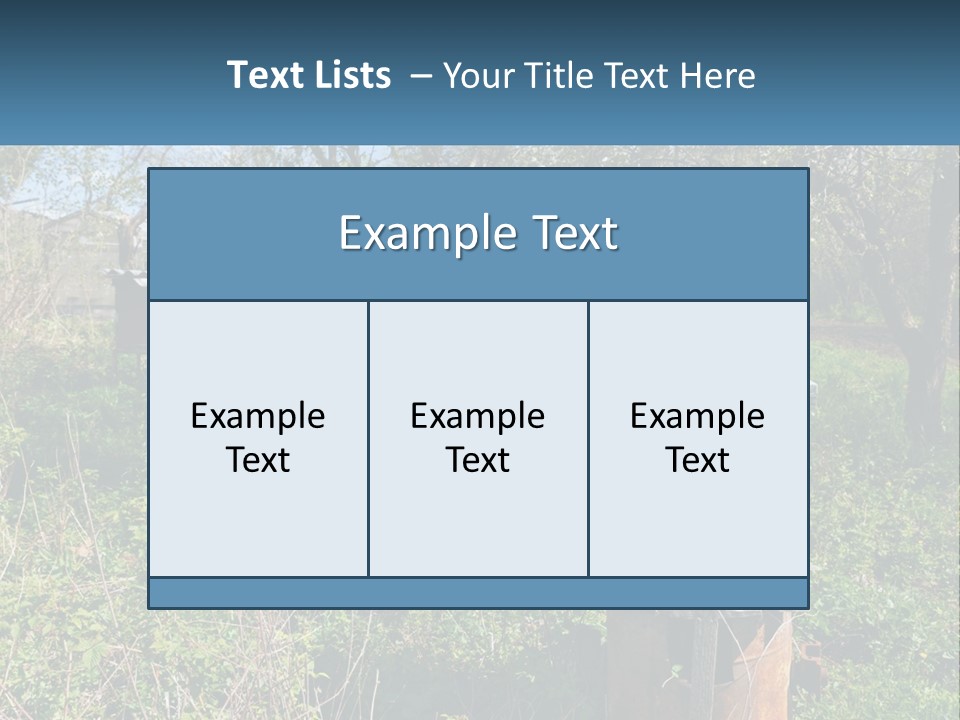 A Bunch Of Beehives In The Middle Of A Field PowerPoint Template