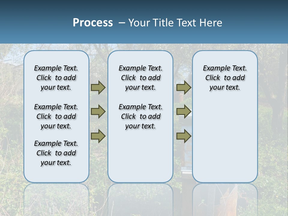 A Bunch Of Beehives In The Middle Of A Field PowerPoint Template