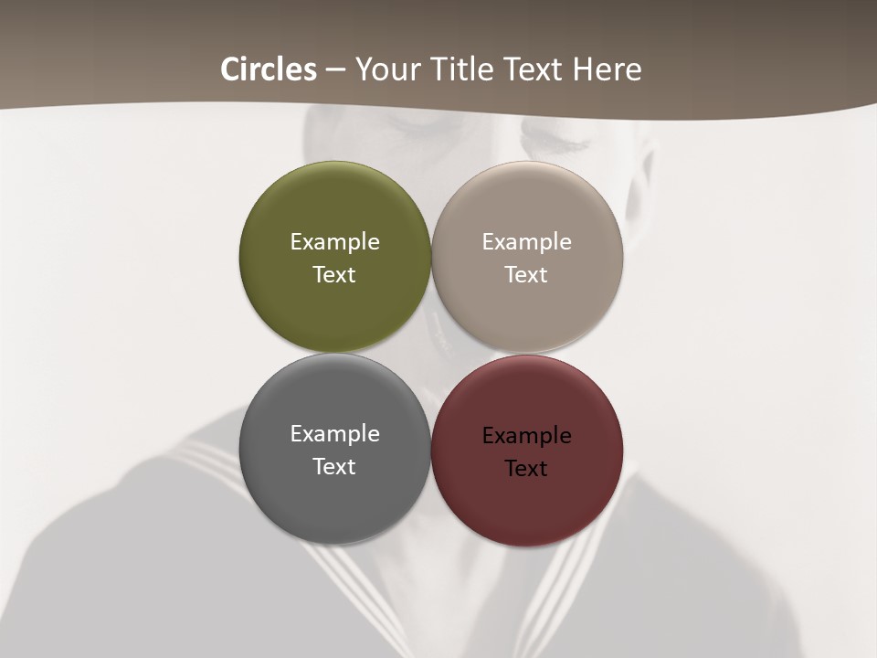 A Black And White Photo Of A Sailor Making A Funny Face PowerPoint Template