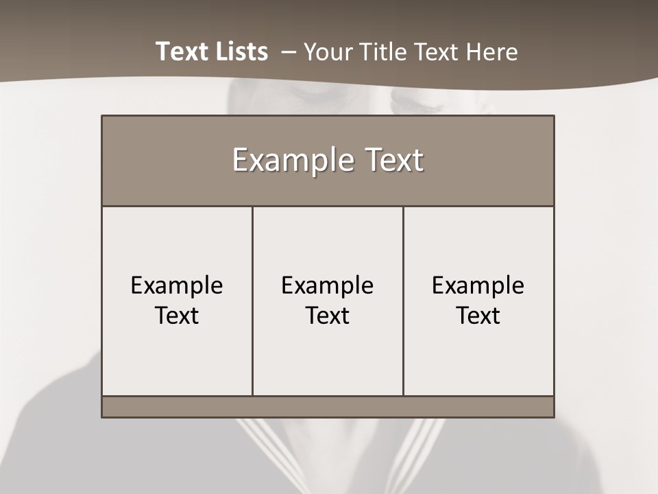 A Black And White Photo Of A Sailor Making A Funny Face PowerPoint Template