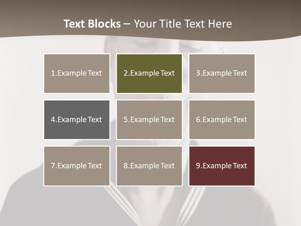 A Black And White Photo Of A Sailor Making A Funny Face PowerPoint Template