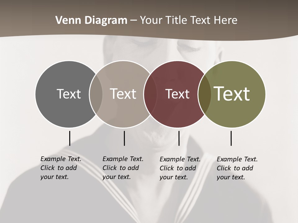 A Black And White Photo Of A Sailor Making A Funny Face PowerPoint Template