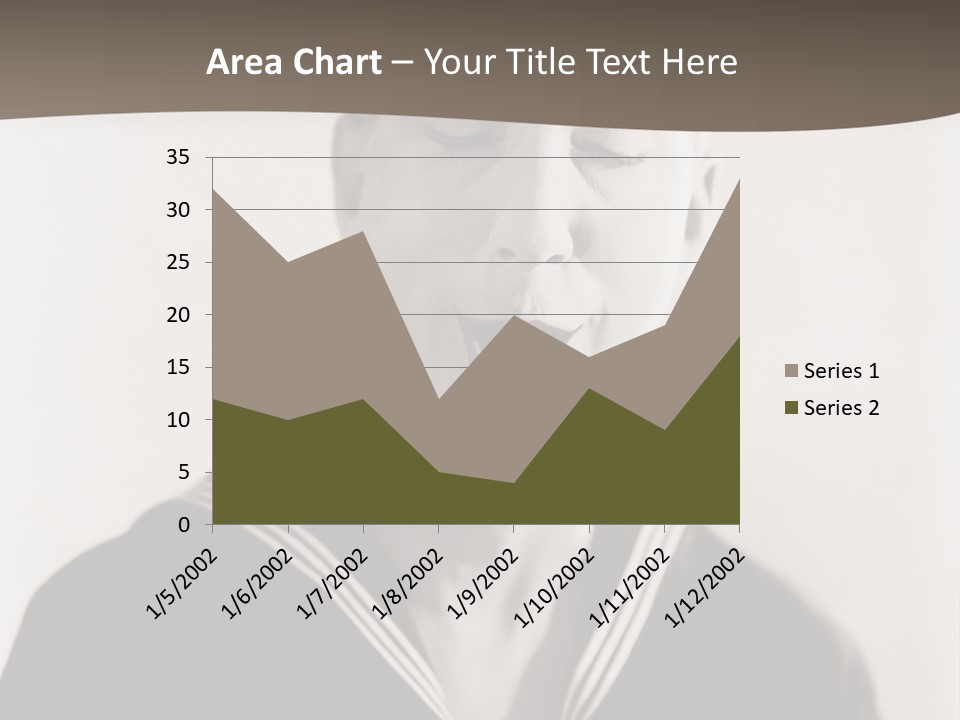 A Black And White Photo Of A Sailor Making A Funny Face PowerPoint Template