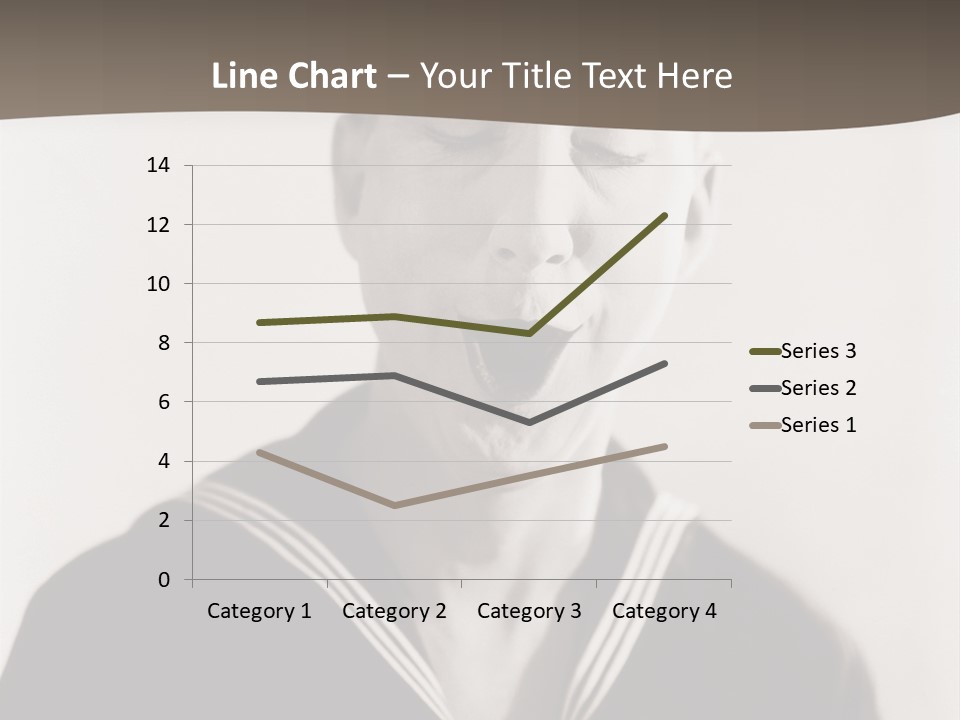 A Black And White Photo Of A Sailor Making A Funny Face PowerPoint Template