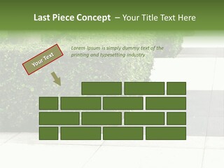 A Row Of Hedges On A Sidewalk In Front Of A Building PowerPoint Template