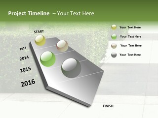 A Row Of Hedges On A Sidewalk In Front Of A Building PowerPoint Template