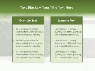 A Row Of Hedges On A Sidewalk In Front Of A Building PowerPoint Template