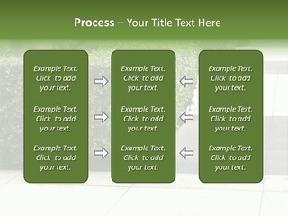 A Row Of Hedges On A Sidewalk In Front Of A Building PowerPoint Template