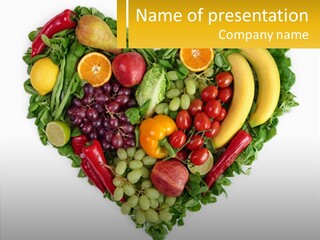 Set Of Fruits PowerPoint Template