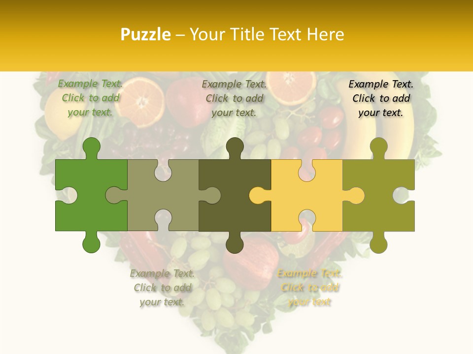 Set Of Fruits PowerPoint Template