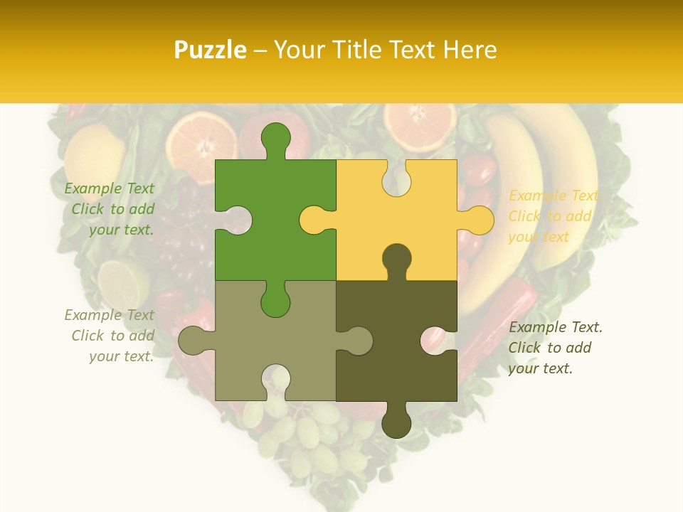 Set Of Fruits PowerPoint Template