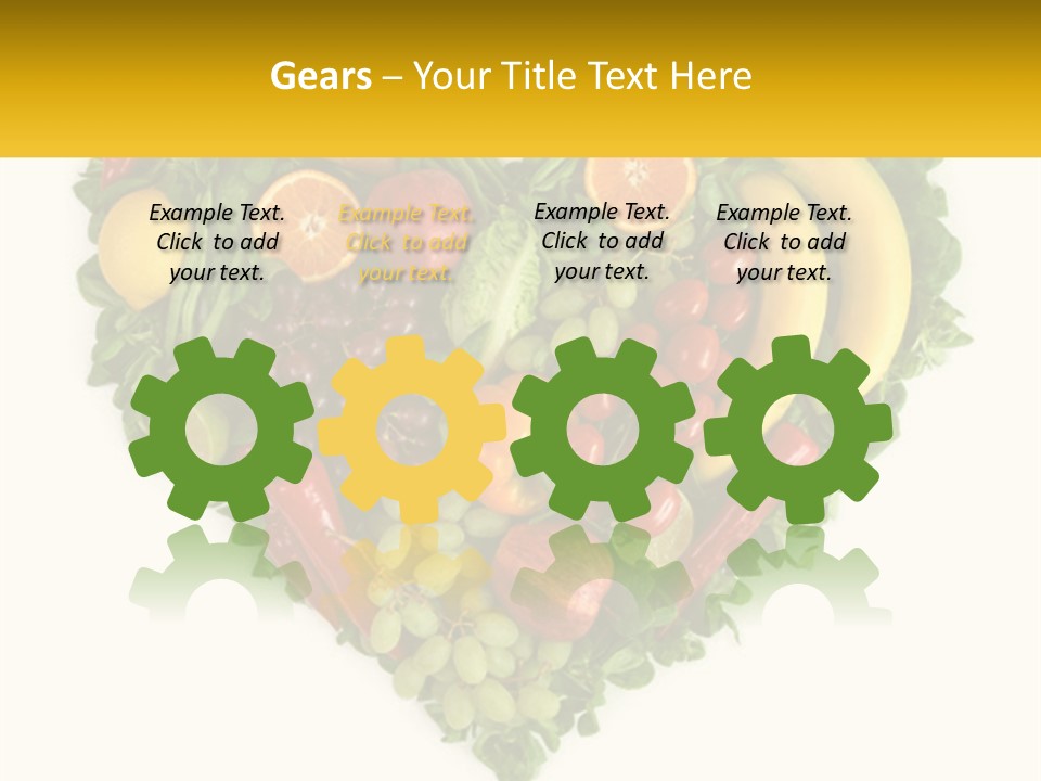 Set Of Fruits PowerPoint Template