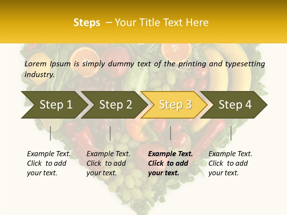 Set Of Fruits PowerPoint Template
