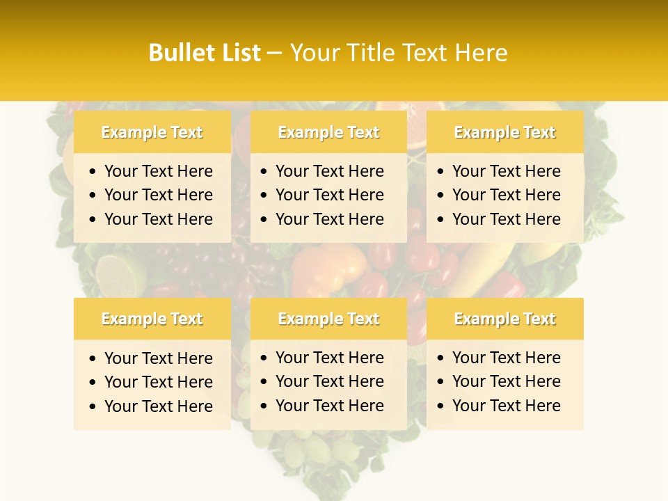 Set Of Fruits PowerPoint Template