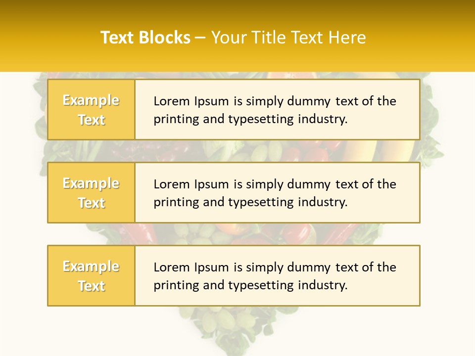 Set Of Fruits PowerPoint Template