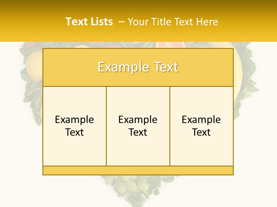 Set Of Fruits PowerPoint Template