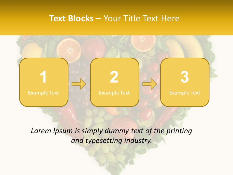 Set Of Fruits PowerPoint Template