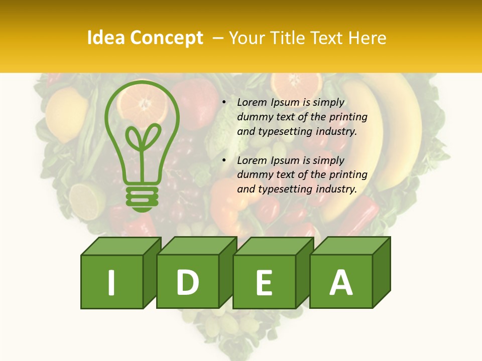 Set Of Fruits PowerPoint Template