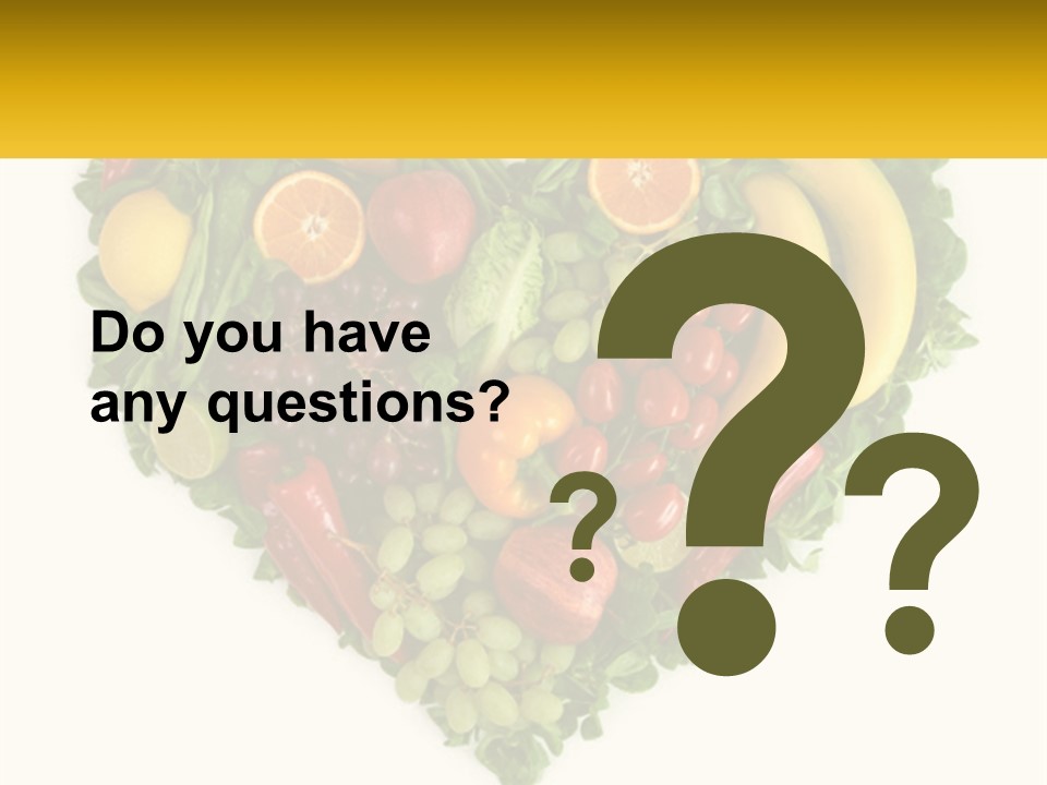 Set Of Fruits PowerPoint Template