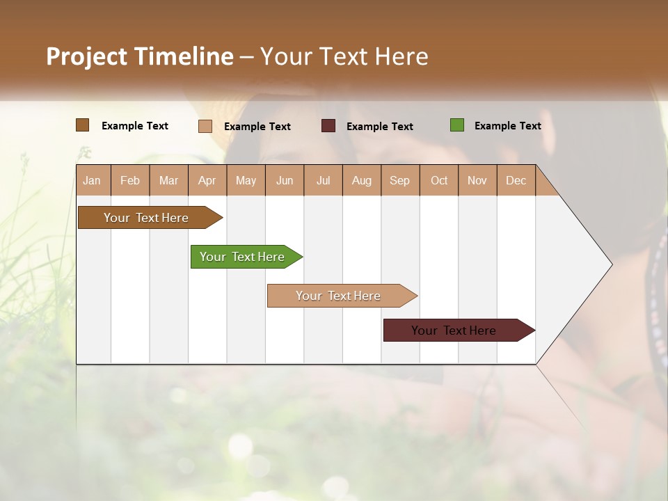 Two Children Looking At Each Other Through A Magnifying Glass PowerPoint Template