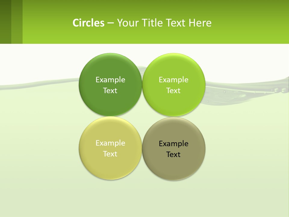 A Green Water Powerpoint Presentation PowerPoint Template
