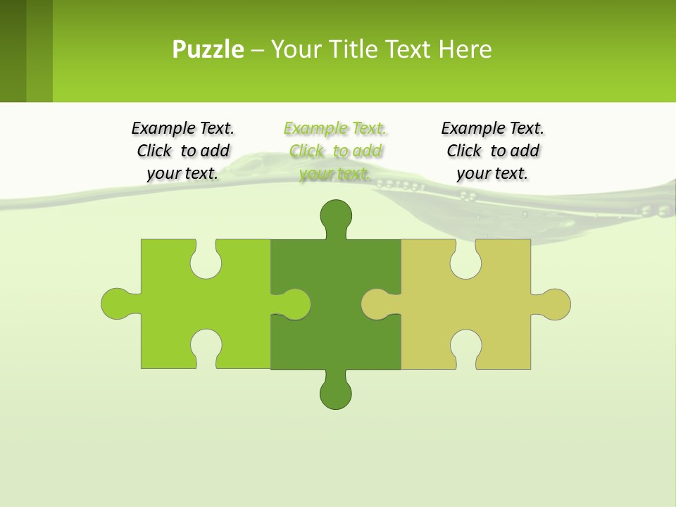 A Green Water Powerpoint Presentation PowerPoint Template