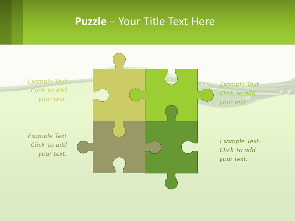 A Green Water Powerpoint Presentation PowerPoint Template