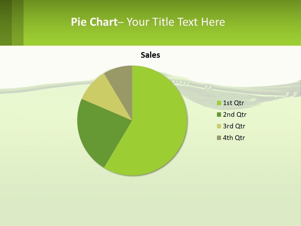 A Green Water Powerpoint Presentation PowerPoint Template