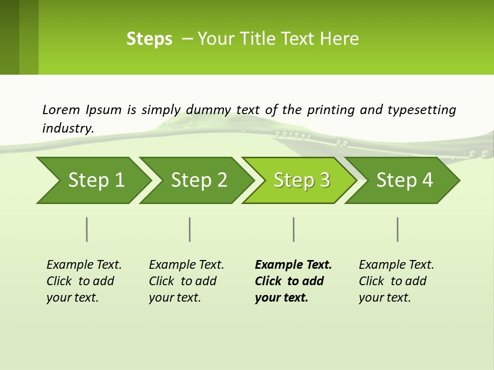 A Green Water Powerpoint Presentation PowerPoint Template