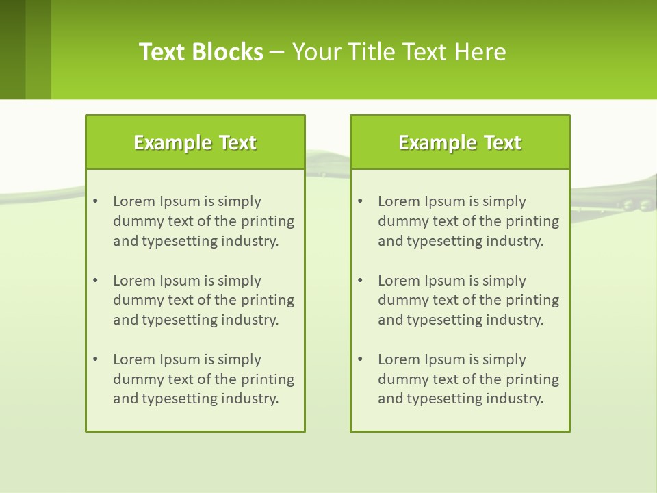 A Green Water Powerpoint Presentation PowerPoint Template