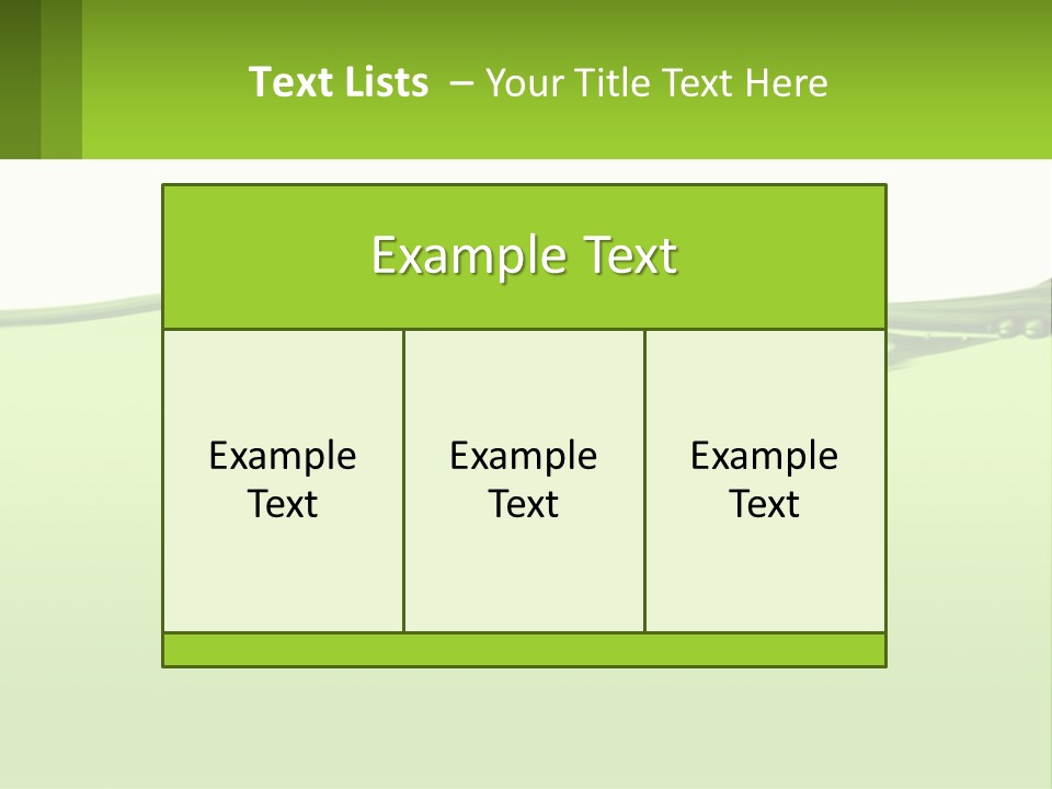 A Green Water Powerpoint Presentation PowerPoint Template